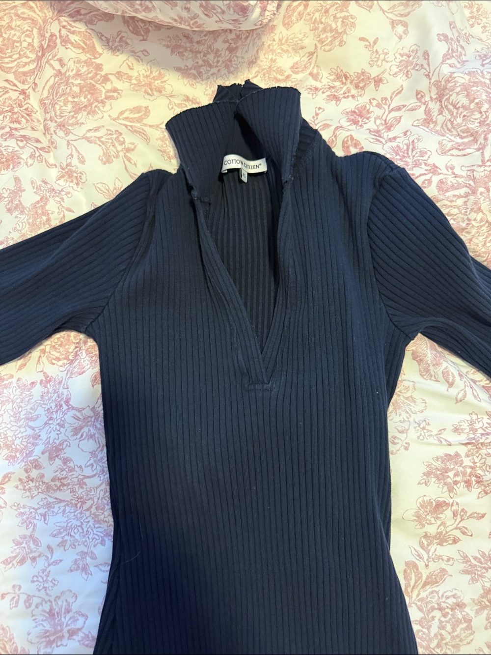 NWOT Cotton Citizen Ibiza Polo Dress Blue